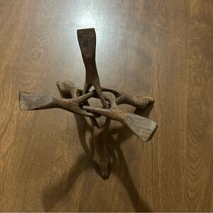 Vintage tripod wooden stand/holder